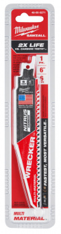 MILWAUKEE Полотно для сабельных пил TCT WRECKER NITRUS 150х4,2мм, (метал, дерево) | 48005271