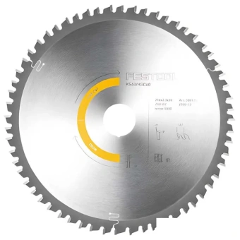 Пильный диск с мелким зубом 216x2.3x30 W60