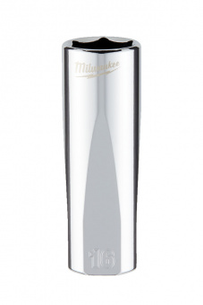 MILWAUKEE Головка хромована метрична подовжена 3/8'', 16мм | 4932478360