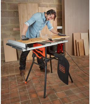 Пила настільна розпилювальна, BLACK+DECKER, 1800 Вт, диск 254*30 мм (ТСТ на 48 зуб товщина 2,0 мм)