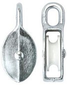 Блок одинарный для каната Ø 7 мм, 20 мм цинк