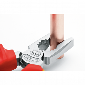 NWS Плоскогубці комбіновані силові CombiMax : L= 180 мм. ізольовані ручки VDE до 1000V // 109-49-VDE