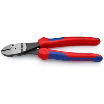 KNIPEX Кусачки боковые особой мощности фосфатированные, черного цвета 200 мм 74 22 200 | 74 22 200
