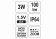 YATO Ліхтар діодний кишеньковий 3 Вт від батарейки 1хАА і 3 режими світла; 100х 25 мм, вододонепрони