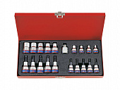 KING TONY Набор TORX и головки звездочки 20ед 3/8" и 1/2" (T10-T55, E6-E20) | 7120PR