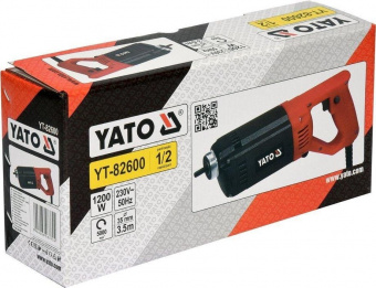 YATO Вібратор для укладання бетону мережевий YATO : 1200 Вт, з булавою l= 3 м, Ø= 35 мм  | YT-82600