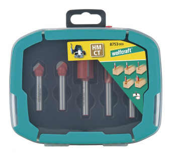 Wolfcraft набор пазовых фрез  // 8753000
