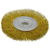Щітка крацовка дискова, латунна, 125х16мм Spitce | 18-055