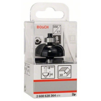 Фреза пазова галтельна 8 х 32,7 х 55 мм ф 8, Bosch