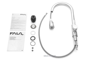 FALA Змішувач води для кухонної раковини "STEELY 4" з кульовим регулятором  | 75805