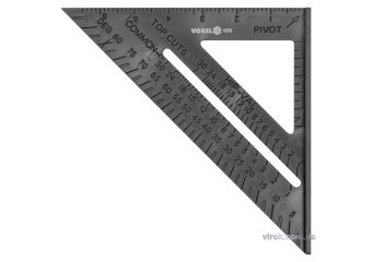 VOREL Кутник теслярський : l= 180 мм, 90°х 45°х 45°, для робіт з кроквами  | 18530