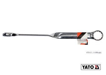 YATO Ключ ріжково-накидний, кручений 90° YATO : М= 32 x 435 мм, Cr-V  | YT-01864
