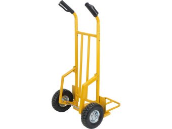 Візок для дров VOREL з 2 пневматич. колесами Ø= 25 см, для максим. навантаження 200 кг, 120х67х70 см