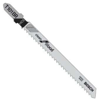 Bosch Пилка лобзика T101BR, зворотній зуб, деревина, ламінат