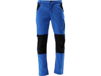 Штани робочі 4-WAY стреч SERWAL синьо-чорні YATO розм M/ 84-90 см, ріст- 170-180 см, 11 кишень [10]