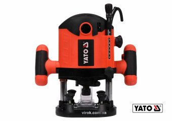 YATO Фрезер ручний мережевий YATO : 2100 Вт, цанга Ø= 8, 12 мм, хід- 55 мм  | YT-82380