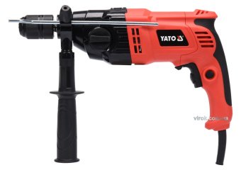 YATO Дриль ударний мережевий YATO: P=1050Вт,з самозатиск. металевим патроном для свердл Ø≤13мм,2режи