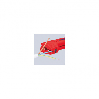 KNIPEX Универсальный инструмент для снятия оболочки с кабеля домовой и промышленной сети , 16 90 130