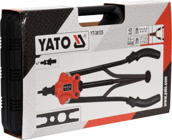 YATO Заклепочник дворучний YATO для нітогайок М3; М4; М5; М6; М8; М10; М12; l=420 мм в футлярі  | YT
