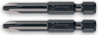 FELO Бита PZ2х50 мм 1/4 " С 6,3 ВОХ (2 шт.) // 03102536
