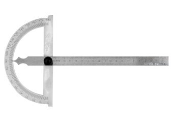 YATO Кутомір- транспортир з лінійкою YATO; 150 х 250 мм, діапазони: кут- 0-180°, відстань- 0-200 мм 