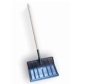 VIROK Лопата для прибирання снігу металева з держаком (молоткове пофарбування) | 12V164