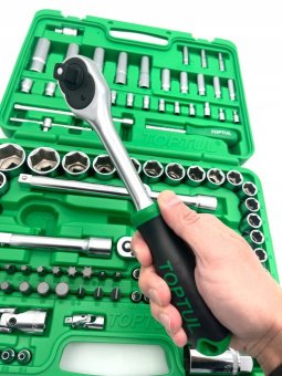 Автомобильный набор инструментов 1/4", 1/2" 108ед. (6-гр.) TOPTUL GCAI108R