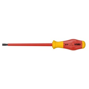 Отвертка высоковольтная FELO 1000V шлиц 6,5х1,2x150х100 мм (91306590)