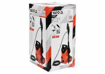 YATO Мийка високого тиску мережева YATO : 1400 Вт, макс. P= 10.5 МПа, 5 л/хв, шланг- 5 м  | YT-85910