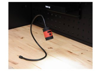 YATO Лампа світлодіодна YATO : 3.7 В Li-Po 1.5 Агод, 3 Вт, 100 lm, гнучкий тримач з магнітом  | YT-0