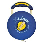 Стрічка вимірювальна з ручкою, скловолокно, 50м/13мм S-line | 15-381