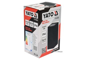 YATO Світильник 2-LED настінний, мережевий YATO, квадратний, 35 Вт, 68 х 150 х 92 мм, цоколь GU10  |