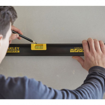STANLEY FMHT425 Уровень FatMax WATERFIT CLASSIC PRO алюминиевый 600 мм с двумя капсулами