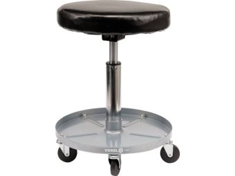 Табурет на колесах VOREL з регуляцією висоти 410-550 мм і полкою, макс. навантаж.- 135 кг [4]
