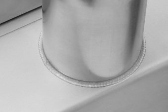 FALA Трап підлоговий для душу з нержавіючої сталі "WHITE GLASS" ; 60х 7х 7 см  | 75381