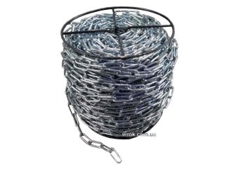 VIROK Ланцюг з довгою ланкою оцинкований ТМ "" DIN 5685C; Ø= 5 мм, 25 кг, l= 62 м ± 1,0% (TR) | 86V4