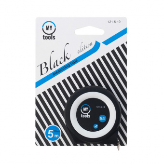 My Tools 121-5-19 Рулетка вимірювальна Black edition, 5м х19мм