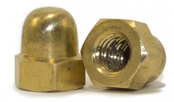 Гайка латунная колпачковая Din 1587 M5 (уп 300 шт.)