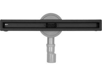 FALA Трап підлоговий лінійний з нержавіючої сталі, чорний SLIM BLACK; 80х 3х 7 см, сифон- 56 мм  | 7