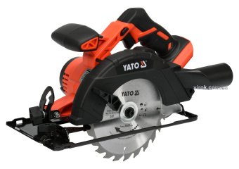 YATO Пила дискова ручна акумуляторна YATO : Li-Ion 18 В, для диска Ø=165/16 мм,24 зуби, (БЕЗ АКУМУЛЯ