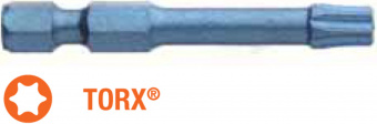 USH Насадка викруткова ударна Blue Shock TORX T20 x 50 мм Torsion подовжена, Уп. 5 шт. | UUSE0063495