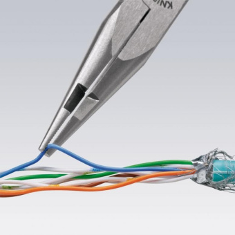 KNIPEX Плоские круглогубцы с режущими кромками в средней части 27 01 160 | 27 01 160