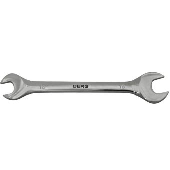 Ключ ріжковий двосторонній Cr-V 18х19мм Berg | 48-111