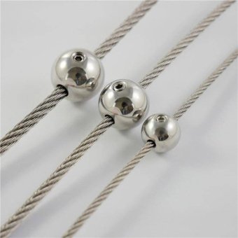 Шариковый стопор для троса, полированный, А4 (AISI 316)