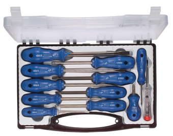 FELO Набор отверток комбинированных 11шт + отвертка-индикатор // 80011296