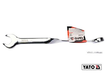 YATO Ключ ріжково-накидний, кручений 90° YATO : М= 19 x 259 мм, Cr-V  | YT-01858