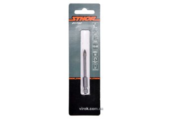 Свердло по склу і кераміці STHOR : YG6X, HEX-1/4", Ø= 5 x 70 мм [125]