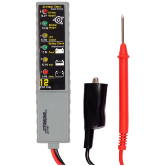 STHOR Тестер діодний цифровий напруги акумуляторів і генераторів до 12 В  | 81741