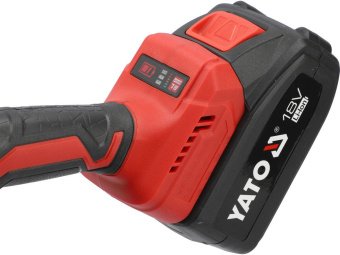 Пила дискова акумуляторна YATO: Li-Ion 18 В 4 АГод, для диска Ø=140/20 мм, 24 зуби, глиб р- 51-32 мм
