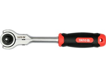 Тріщатка-вороток з обертальною головкою YATO, до квадрату 1/2", l= 255 мм [5/20]